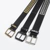 Ladies' Basic Square Studs Punk Street Style Stylish and Rustic Style Women's Belt, Eye-catching Women's Belt
