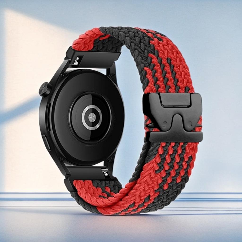 18/20/22mm Adjustable Braided Strap for Huawei GT 6/5/4/2/Watch 5/Garmin Fenix 7/Forerunner 265/255/Venu 3 Replacement Watchband