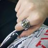 Skull Ring for Men, Domineering Retro Handmade Design, Fashionable Open Index Finger Ring, Single Ring