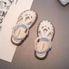 2025 Summer Girls Princess Sandals Cut-outs T-strap Hollow Children Sandals for Girls Soft Sweet Classic High Quality Toe-capped