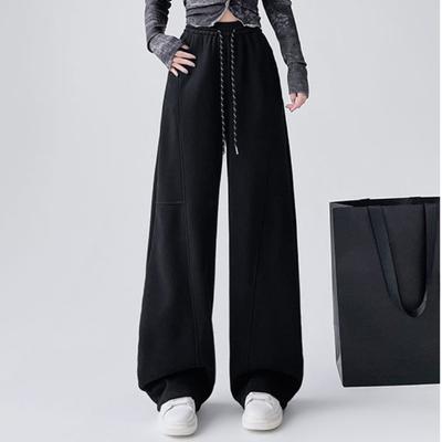 Encore Rote Weitbeinige Hose für Damen Frühling und Herbst Stil Täglich Outdoor Freizeit Pendeln Sport Bananenhose