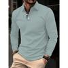 Spring and Autumn Men's Long Sleeve Business Casual Versatile Breathable Moisture Wicking Commuter Daily Top
