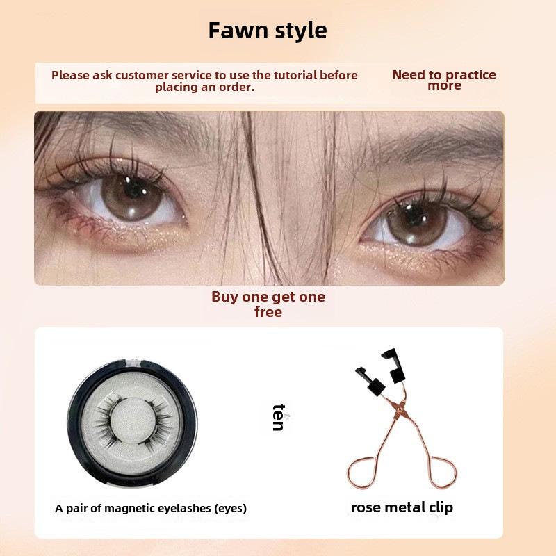 Magnetic False Eyelashes: Super Natural, Glue-Free, Lightweight, Reusable, Waterproof, Long-Lasting