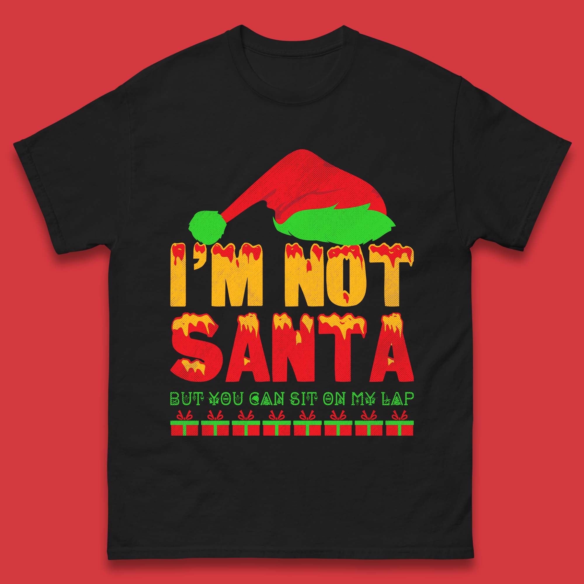 Funny Christmas Humor Mens T-Shirt Womens Tops Tees L
