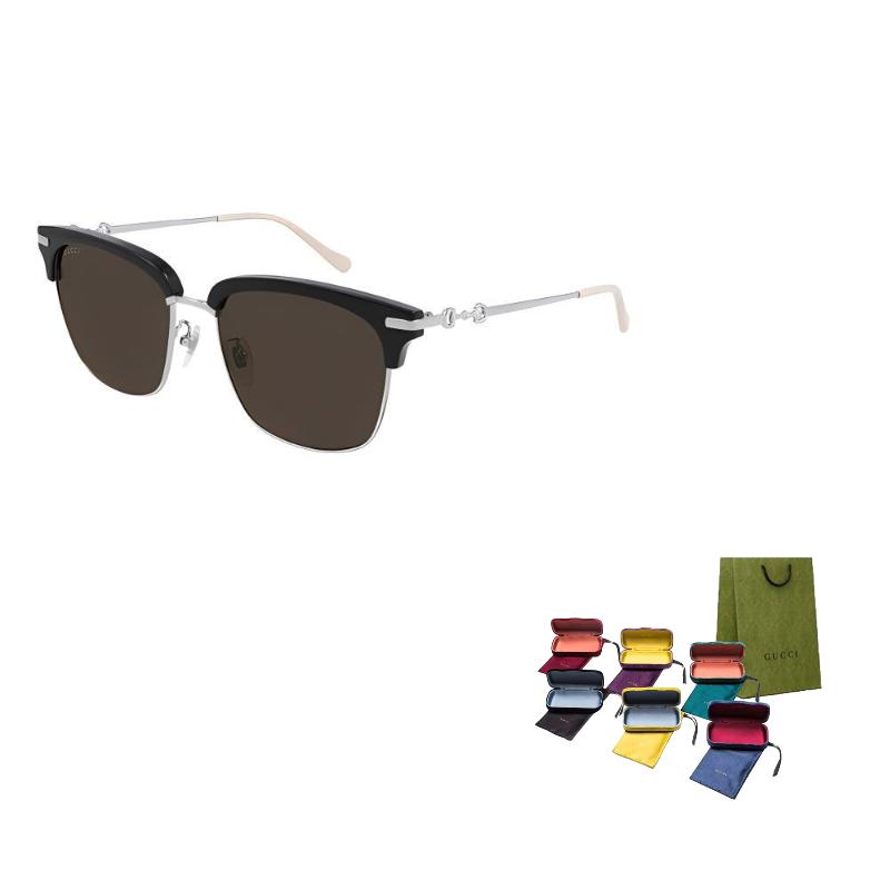 

GUCCI Vintage Horsebit Classic 1955 Oval Sunglasses Unisex F чёрный