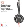 Casque filaire Poly BlackWire 7225 connexion binaurale à réduction de bruit (ancien modèle) USB-A