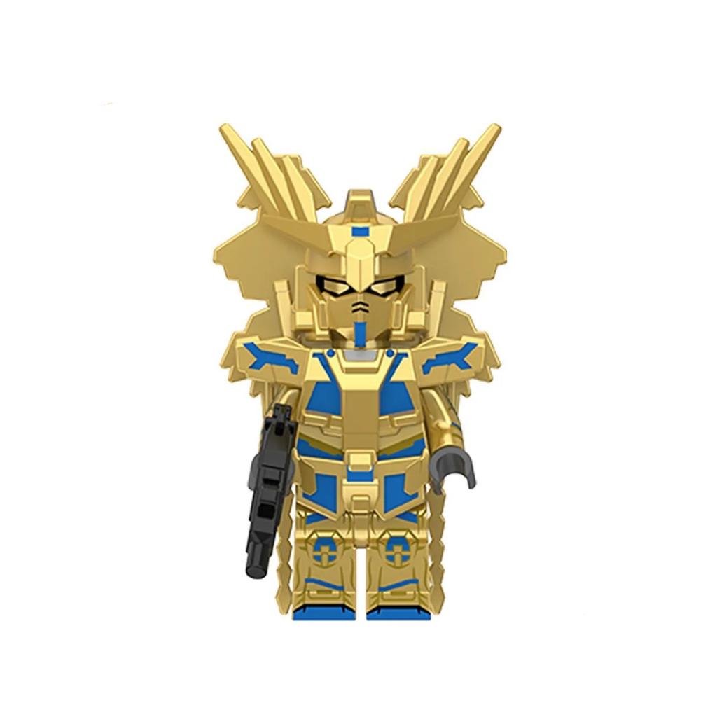 Eisflamme Schwarzer Flügel Mech Krieger Zusammengebautes Spielzeug Geschenk