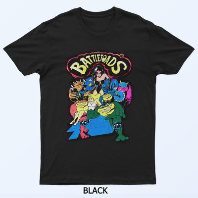 Battletoads Retro Arkádová Klasická Herní Umělecká Trička