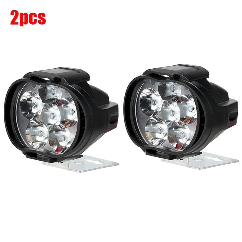 2Stk Motorradscheinwerfer LED-Lampe Wasserdichter Motorrad-Scheinwerfer LED Vorne Superhell Externer Zusatzscheinwerfer Spotlicht