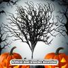 10pcs Black Halloween Artificial Dead Branch Antlers Shape Non-fading Artificial Plastic Tree Branch Realistic Exquisite