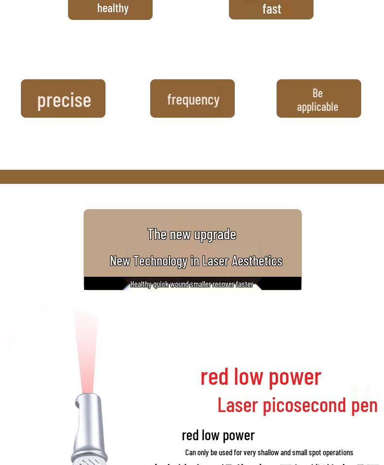Compact Picosecond Laser Pen: Portable Red & Blue Light Tattoo & Spot Remover for Home Beauty Use.