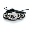 Carini FPE Cartone Animato Gioco Braccialetti in Pelle Claire Engel Braccialetti Intrecciati Multistrato Bangles Gioielli Fatti a Mano Regali