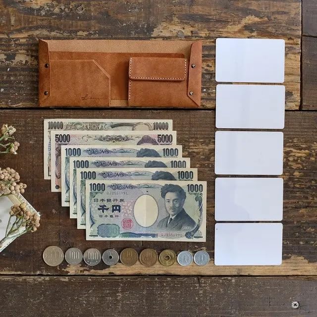 [LITSTA] Wrap Half Wallet, Italian Pueblo Leather, Black