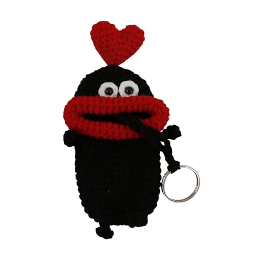 

[Puna Pono] Hand-knitted key case, backpack, key case, key cover, with a mechanism that snaps into place with the mouth