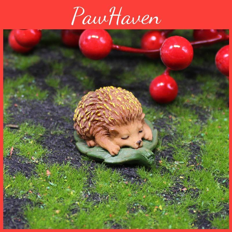 Resin Hedgehog Animal Model Decor For Garden Micro Landscape Gift For Kids And Friends