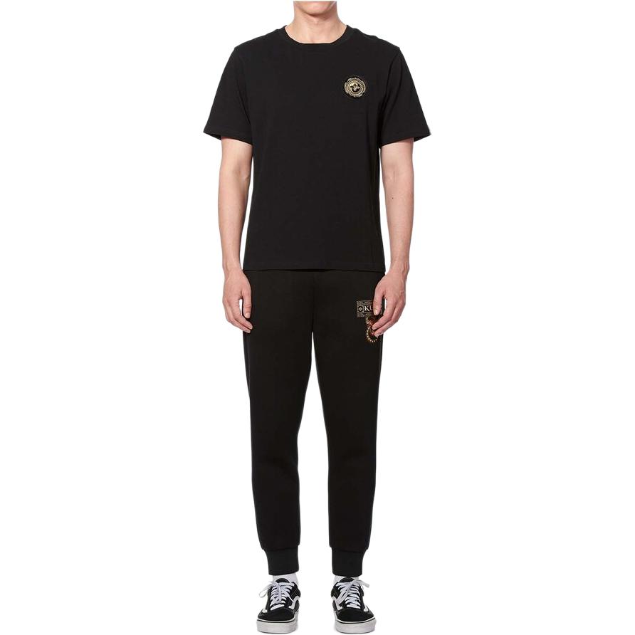 Evisu Seagull Print Drawstring Tapered Knit Sports Pants Men pants 1EAGNM9SP432XX