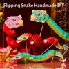 Chinese Snake Dance Craft Set Handmade 3D Snake Paper Puppet Set for Children Adult School Kindergarten