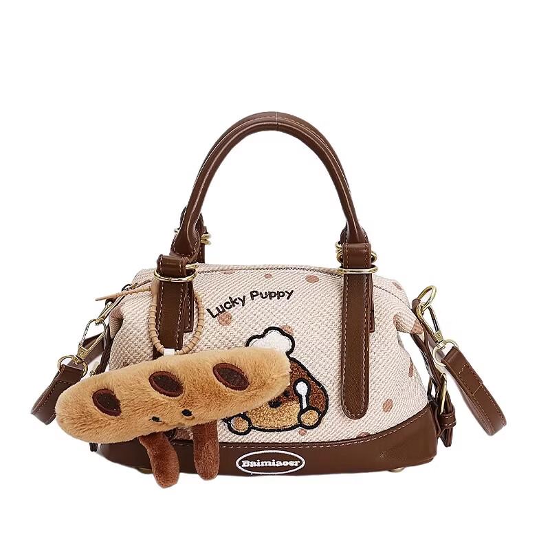 OGAR Cute Cartoon Puppy Boston Bag