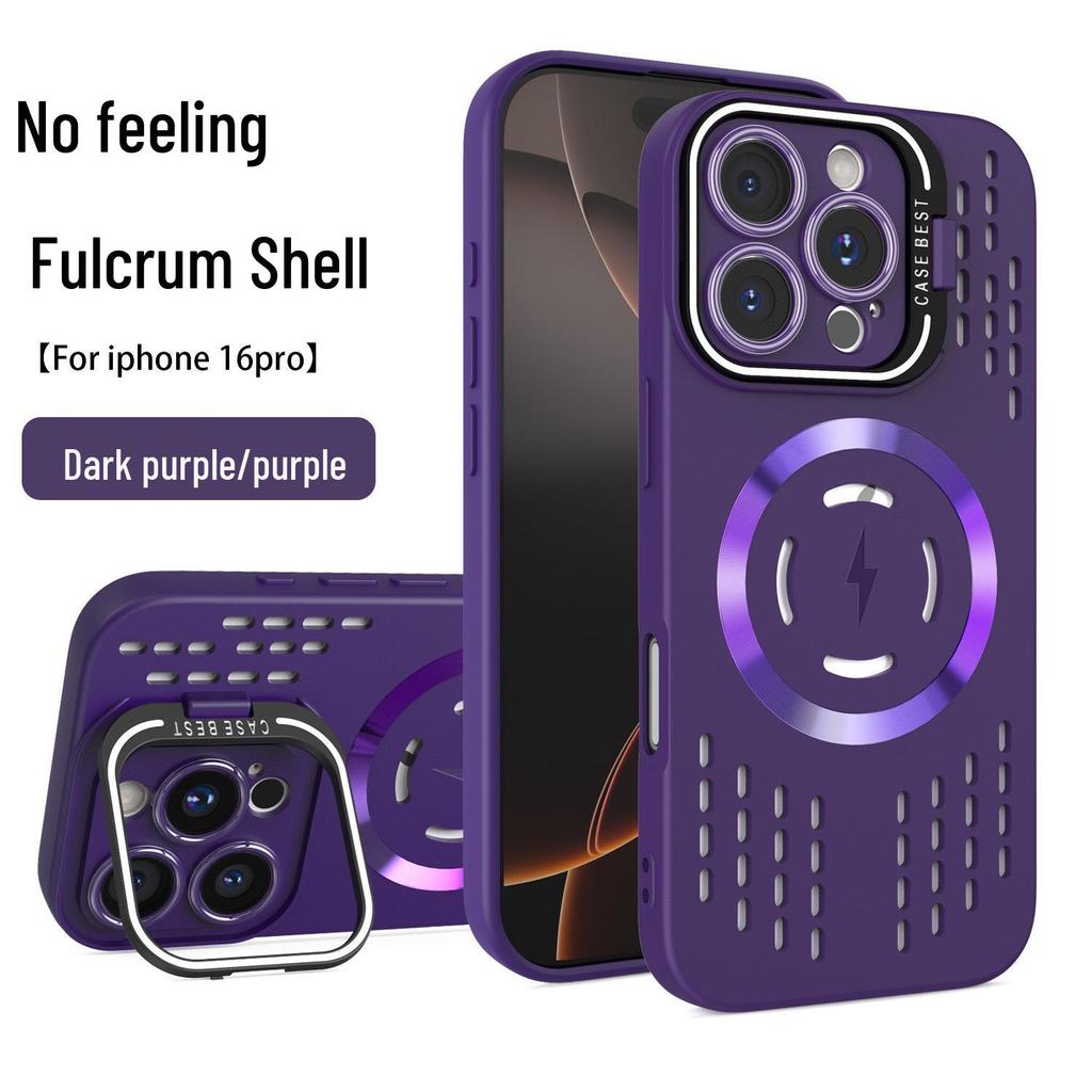 Coque support magnétique à couverture complète pour dissipation de la chaleur pour iPhone 16 Pro Max/15/13, Édition Été.