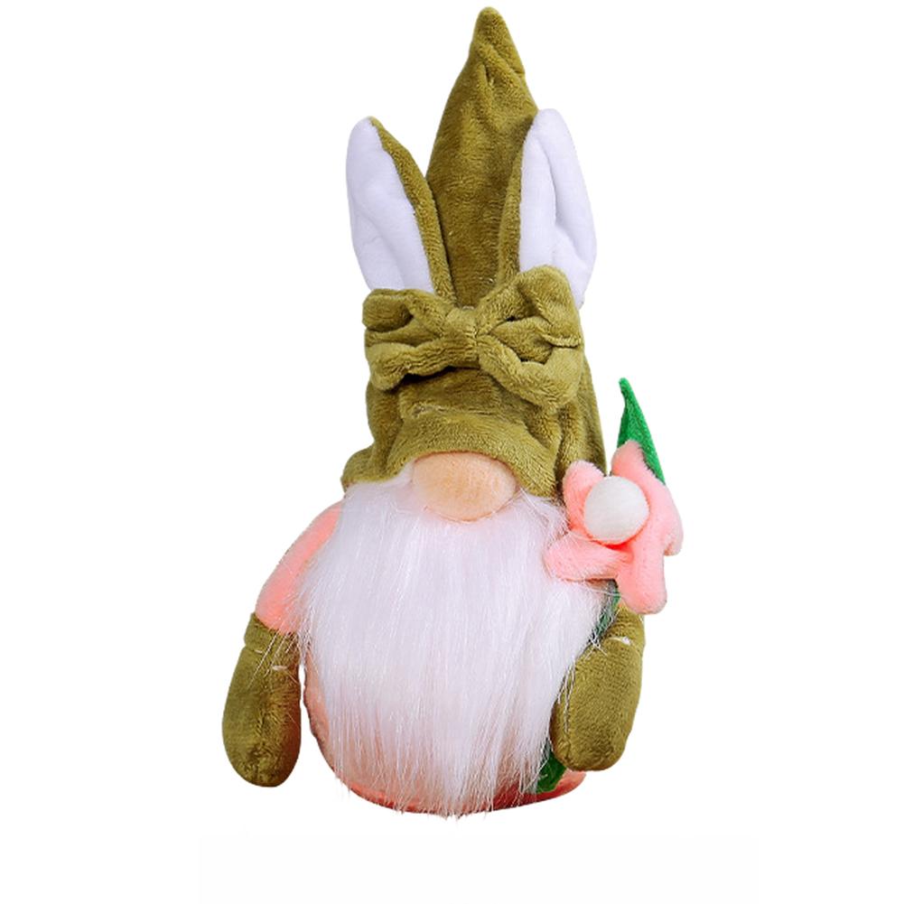 Easter Bunny Plush Toy Cotton Filled Rabbit Doll Faceless Design for Children Decorative Use At Easter Parties