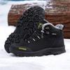 Winter Men's Velvet Warm Hiking Shoes Cotton Shoes Mid-top Shoes Casual Men's Shoes