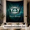 Custom Text Tapestry Plymouth Argyle FC Print Wall Tapestry Indoor Living Room Wall Decor