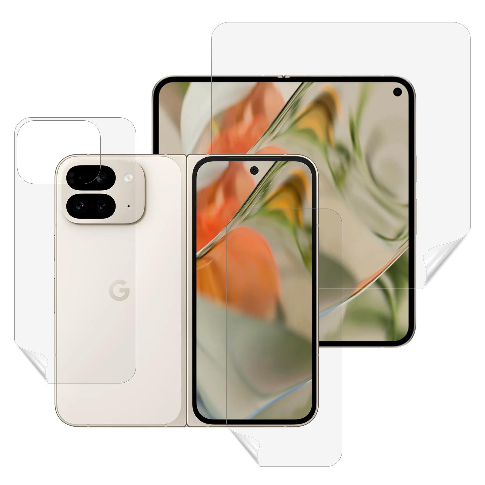 

Для Google Pixel 9 Pro Fold 5G Набір захисних плівок на екран, Повне покриття передньої + задньої панелі, Гідрогелева плівка TPU+PET A