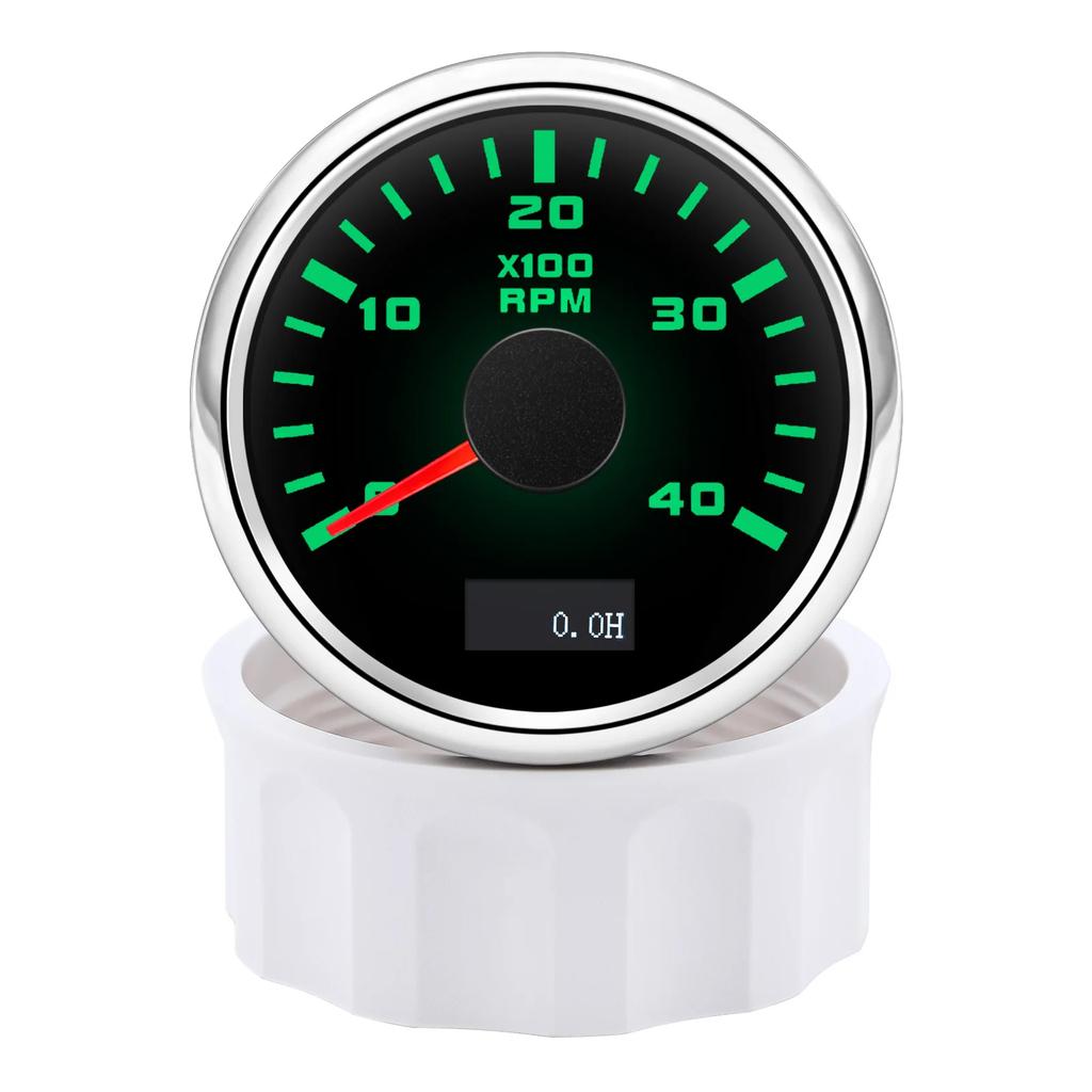 3K/4K/6K/7K/8K RPM Tachometer 7 Color Backlight 52mm Tacho Gauge Universal For 12v 24v Car Boat Marine Auto Parts RPM Meter