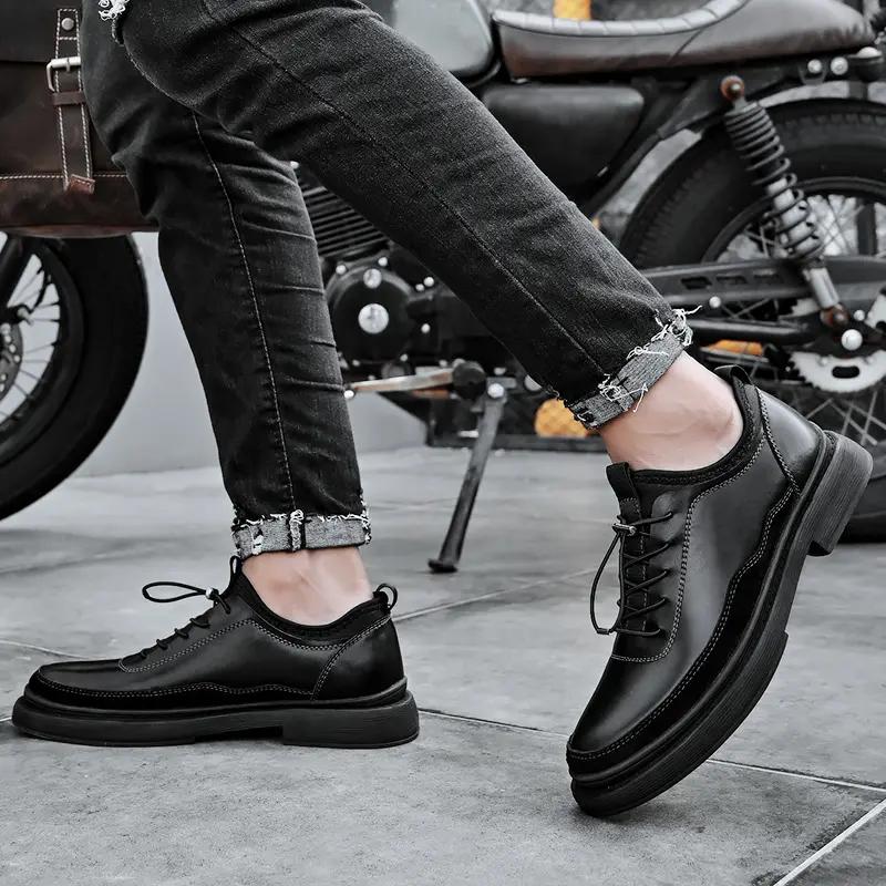 Men's Classic Lace Up Leather Shoes Formal Dress Shoes Derbies