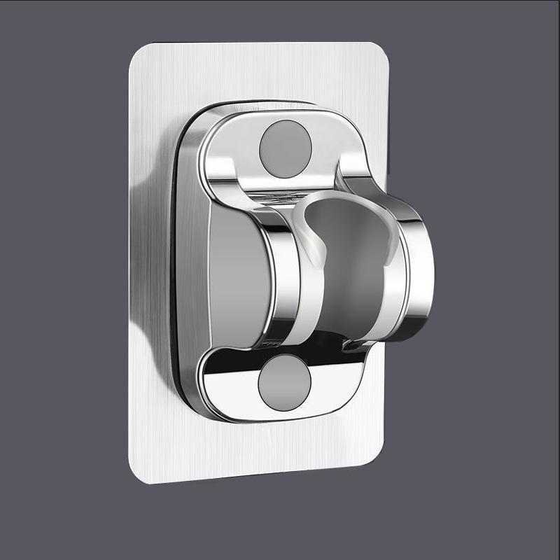 Universal No-Drill Shower Bracket: Handheld Spray Hose Rack with Fixed Exposed Mount