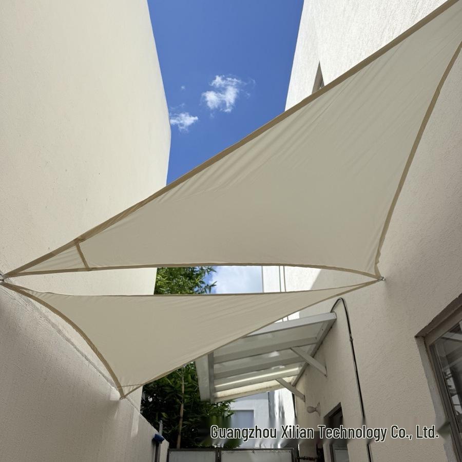 Polyester Sunshade Sail Canopy - UV Protection for Outdoor Camping and Courtyard