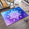 Mandala Design Carpet In Blue and Purple Gradient with Starry Pattern Suitable for Use As an Anti-slip for Living Room Bedroom Sofas