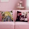 Anime D-DeathNote M-Misa Amane Kissenbezug Milbenabweisender Kissenbezug Unsichtbarer Reißverschluss Seidig kurzer Plüsch Sofakissenbezug