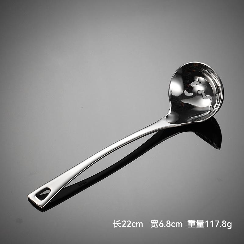 

Ложка для супа из нержавеющей стали 304 с отверстием для подвешивания, зеркально отполированная, бытовая, для горячих горшков в гостинице, общественная ложка