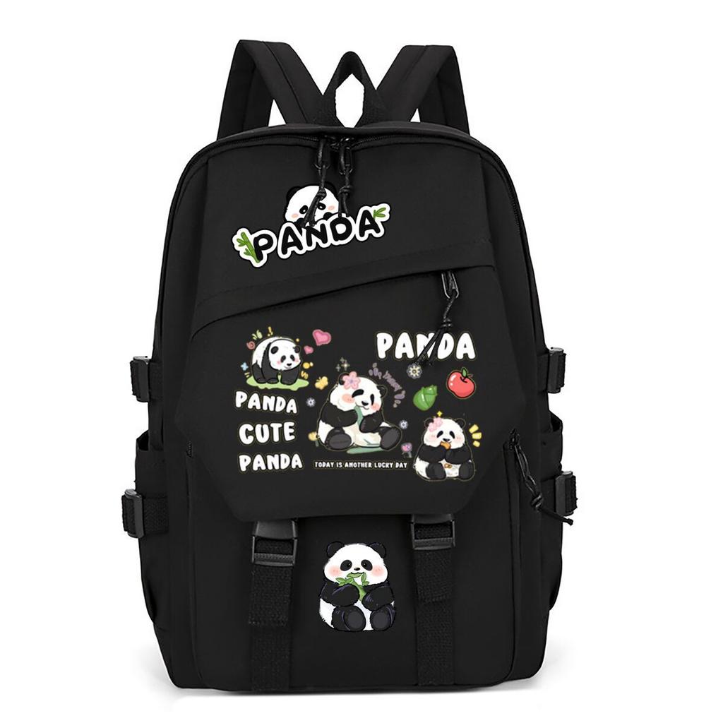 Panda Huahua Cartoon Printing Primary And Secondary School Students High Value Backpack Large Capacity Versatile School Bag