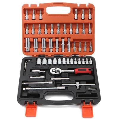 Oto Tamiri için 53 Parça 1/4" Cırcır Anahtarı Lokma Seti