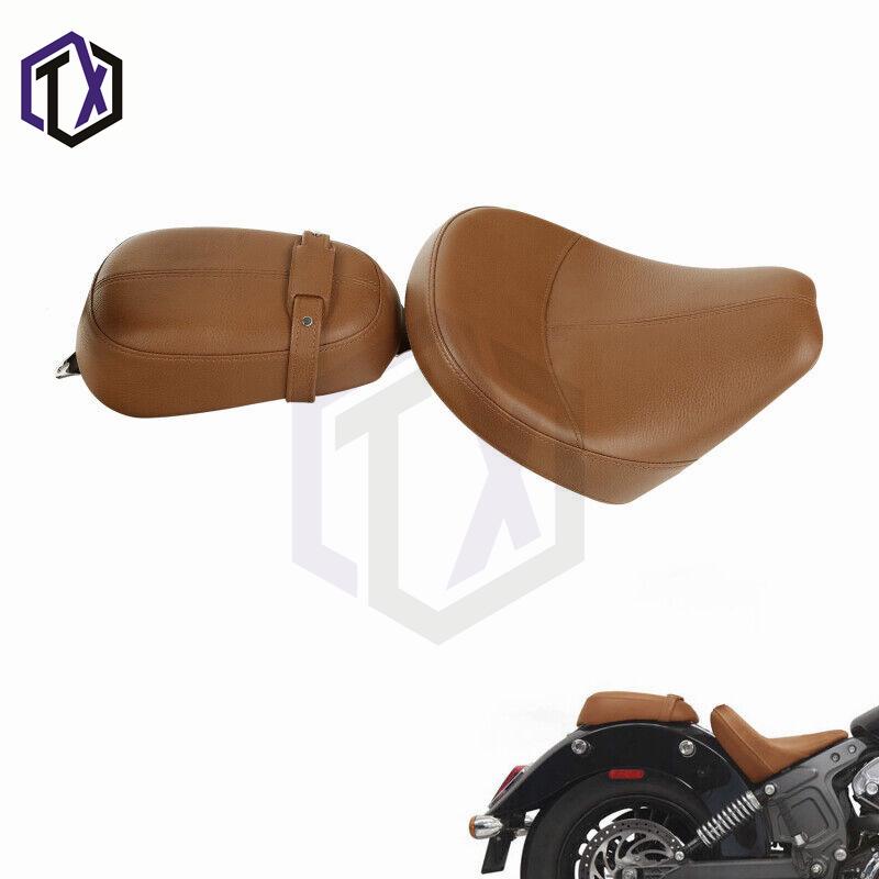 

Модифицированный комплект сидений водителя и пассажира для Indian Scout Rear seat cushion brown