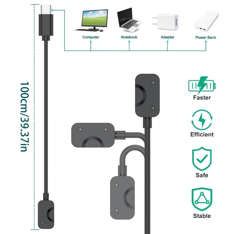 Flexible USB Charging Cord Abrasion Resistant Auto Shutoff Safety Feature For Fitness Devices Quick Power Recovery Easy