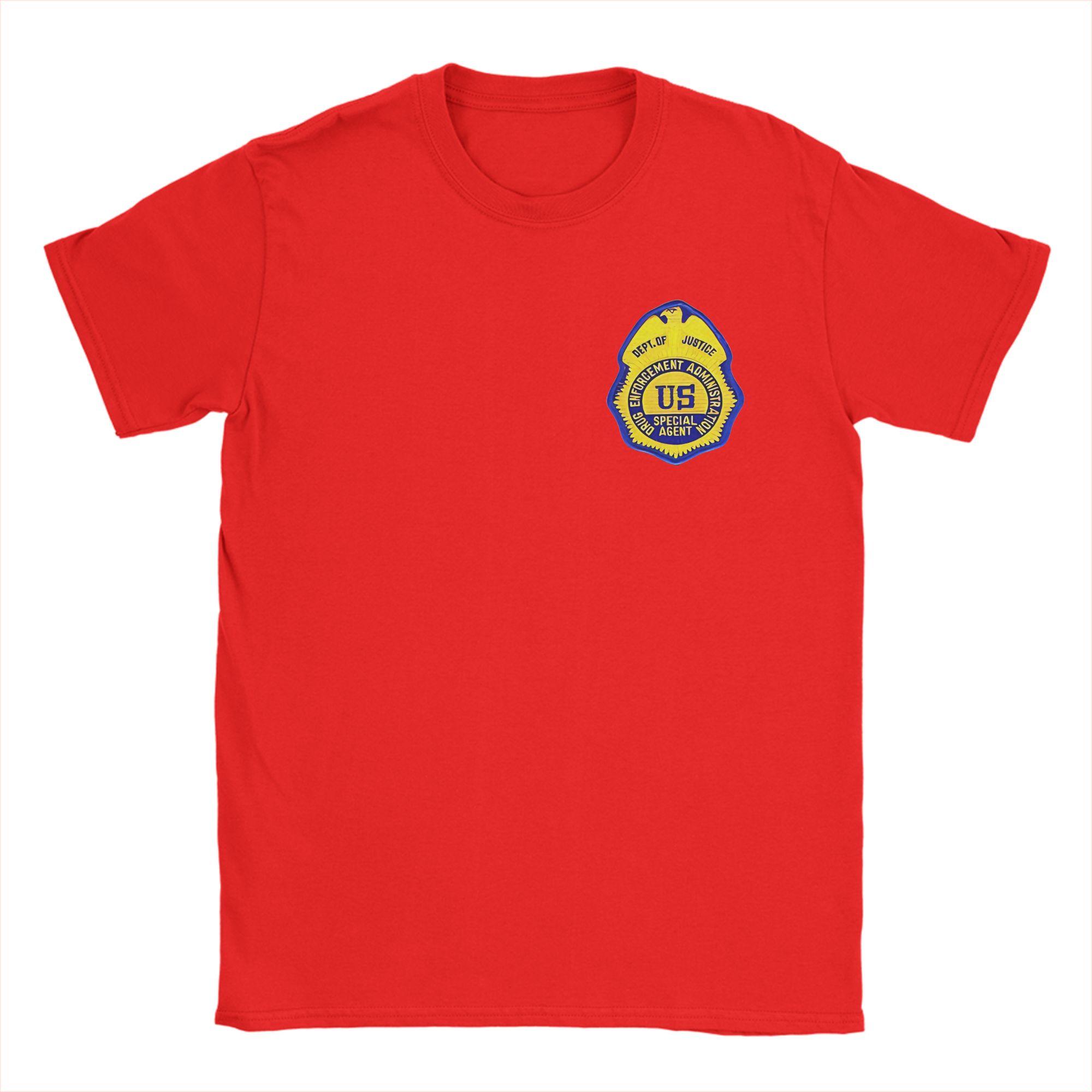 

Mens TShirt DEA US Federal Interdiction Agency Novelty Cotton Tees Short Sleeve T Shirt Round Neck Tops New Arrival S