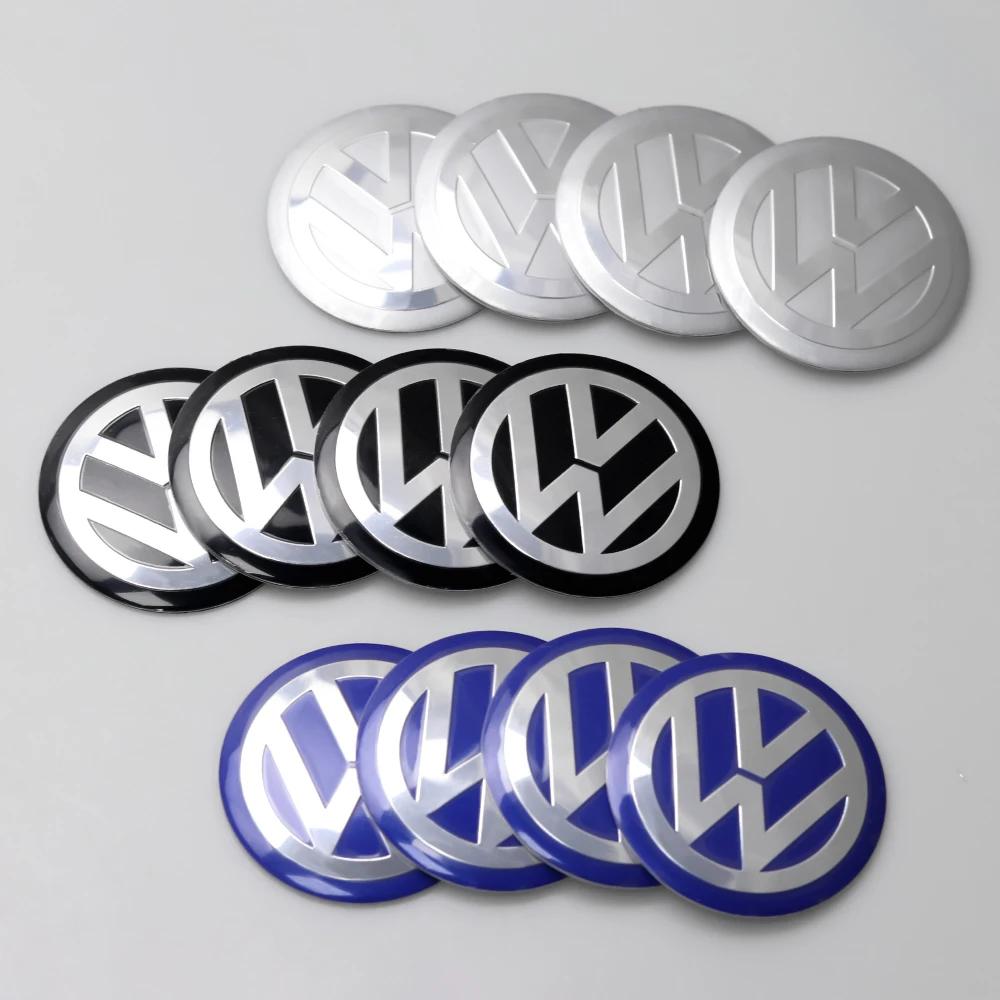 2025 Caldo 4 Pezzi 56/60/65mm Adesivi Coprimozzo Centrale per Cerchi Auto Emblema Tappo Mozzo Per Volkswagen VW R Line GTI Golf 5 7 Caddy Passat Polo T