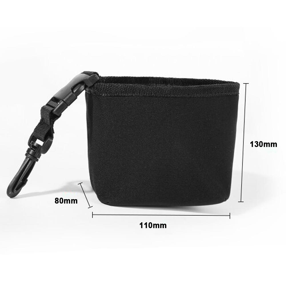 Golfschläger- und Ballreinigungstasche, tragbare Golfschläger-Kulturtasche, Wischtasche mit abnehmbarem Clip, Fleece