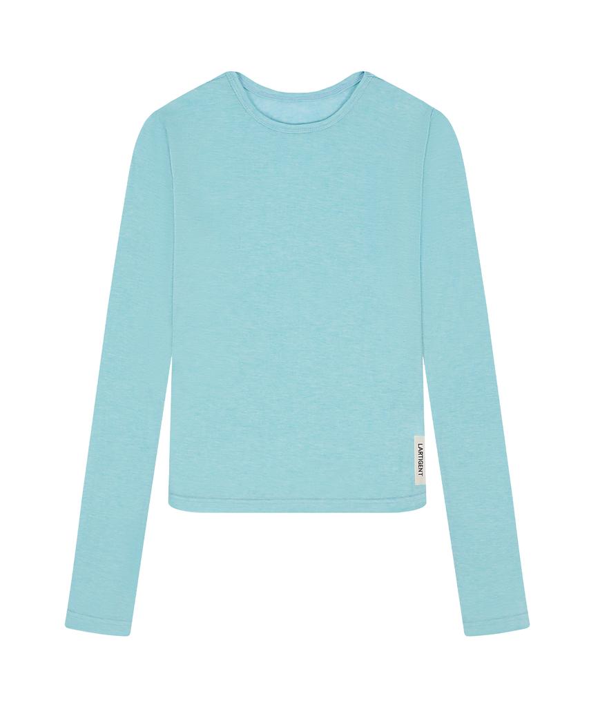 LARTIGENT L23 Slim Tencel T-Shirt(Blue)