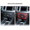 Red Carbon Fiber Air Conditioner Switch Panel Trim for 2015+ Dodge Charger Parts