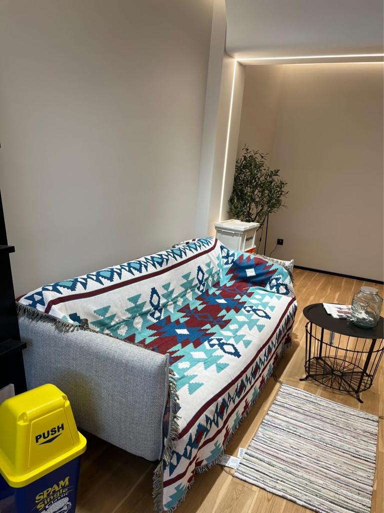 Pericarp West Coast Native Ortega Suitable for All Sofa Geometric Forest, Style, Pattern, Kilim, Pattern, Multifunctional, Washable, Seasons, Cover,