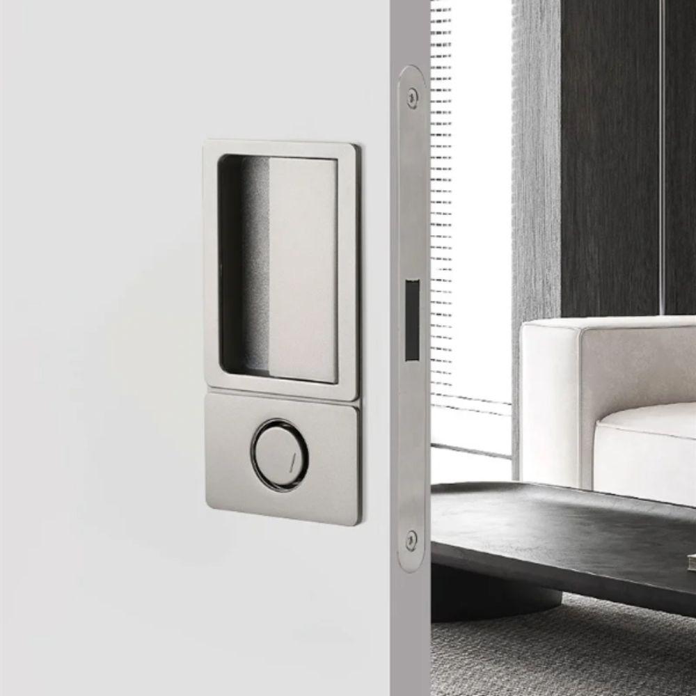Design Senza Maniglia Serratura Magnetica per Porte Finitura Nera Maniglia a Incasso Porte Interne