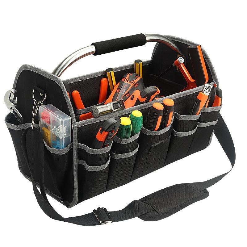Large Capacity Stacking Toolbox Multi functional Stainless Steel Handheld Hardware Toolbox Electrical Box Household Toolbox