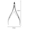 Stainless Steel Cuticle Trimmers with Angled Tips for Hangnail and Dead Skin Removal.