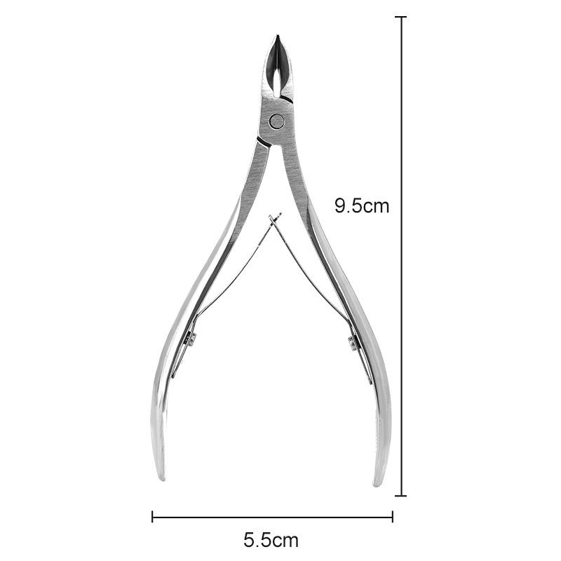 Stainless Steel Cuticle Trimmers with Angled Tips for Hangnail and Dead Skin Removal.
