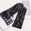 Women's Genuine Leather Winter Warm Gloves for Outdoor Sports, Thickened Matching Apparel Gloves