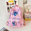 Cartoon Lilo Stitch Backpack Middle School Students Breathable Nylon Material